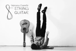 Giacomo Copiello with the eight-string Brahms Guitar 
